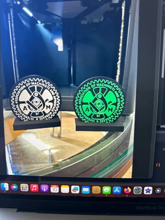 International Association of Machinist and Aerospace Workers Logo Stand