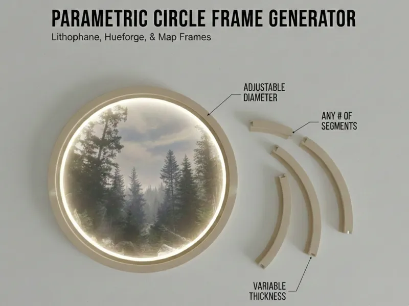 Parametric Circle Frame Generator (XXL Sizes!)