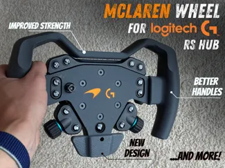 Logitech G RS Mclaren Wheel Addon - all printable!