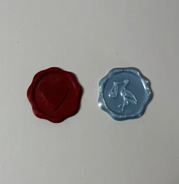 Modelo para impresión 3D: Wax Seal Style Envelope – Heart, House & Stork — vista de referencia 3