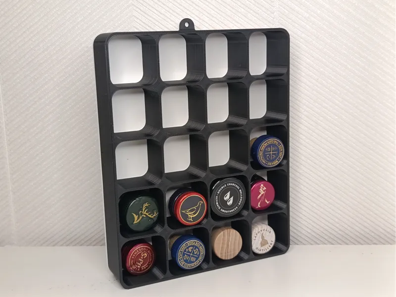 Whisky cork cap display