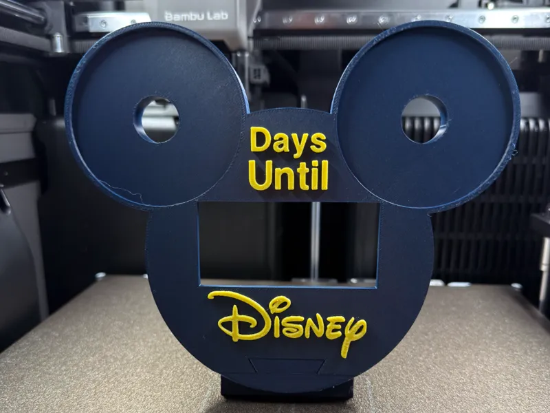 Disney Countdown - Dovetail cut