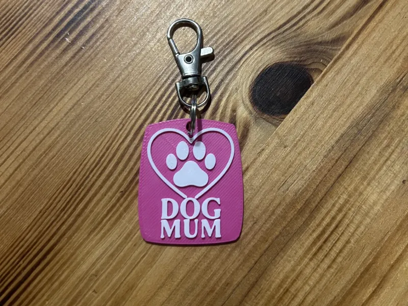 Dog Mum Keyring 