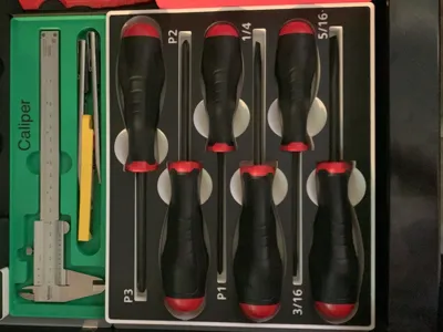 Gridfinity TEKTON Black Oxide Screwdriver Set