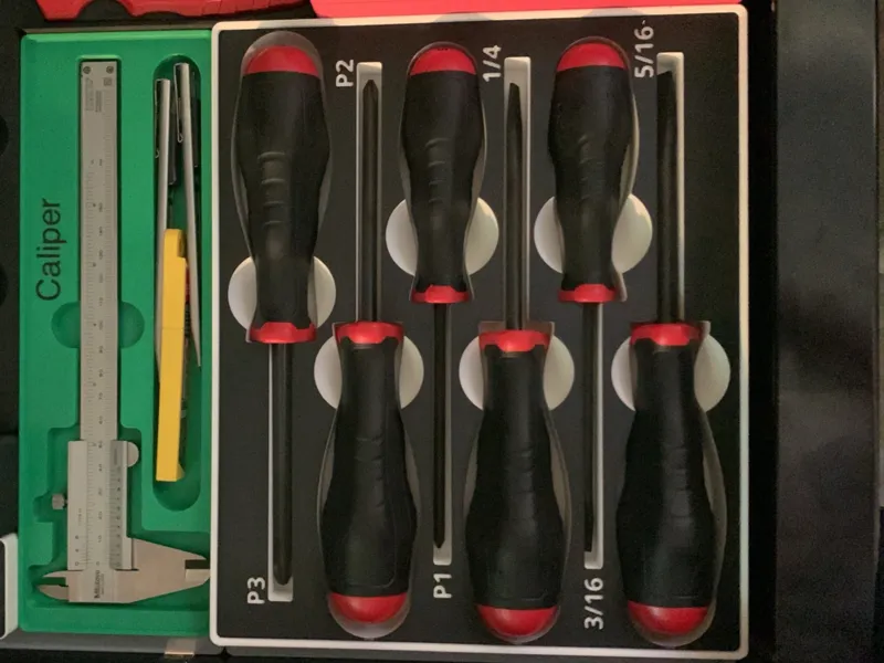 Gridfinity TEKTON Black Oxide Screwdriver Set