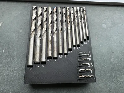 Gridfinity storage for bosch drill set (metric)