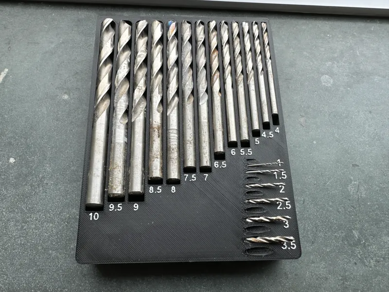 Gridfinity storage for bosch drill set (metric)