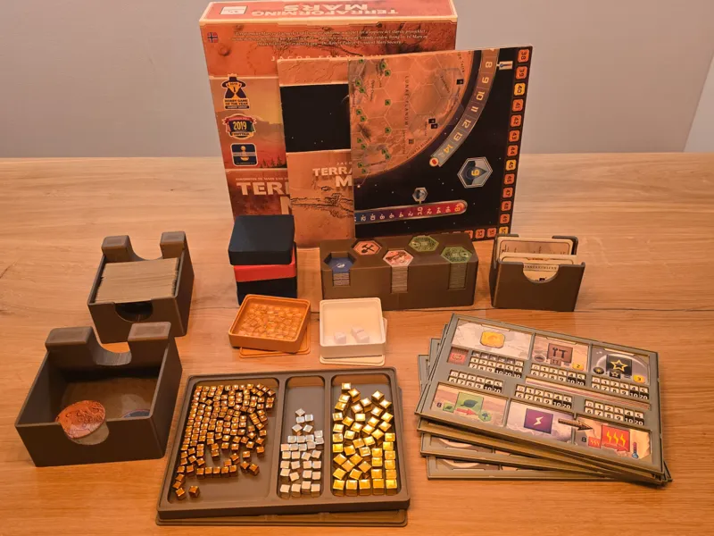 Terraforming mars inserts (base + player boards)
