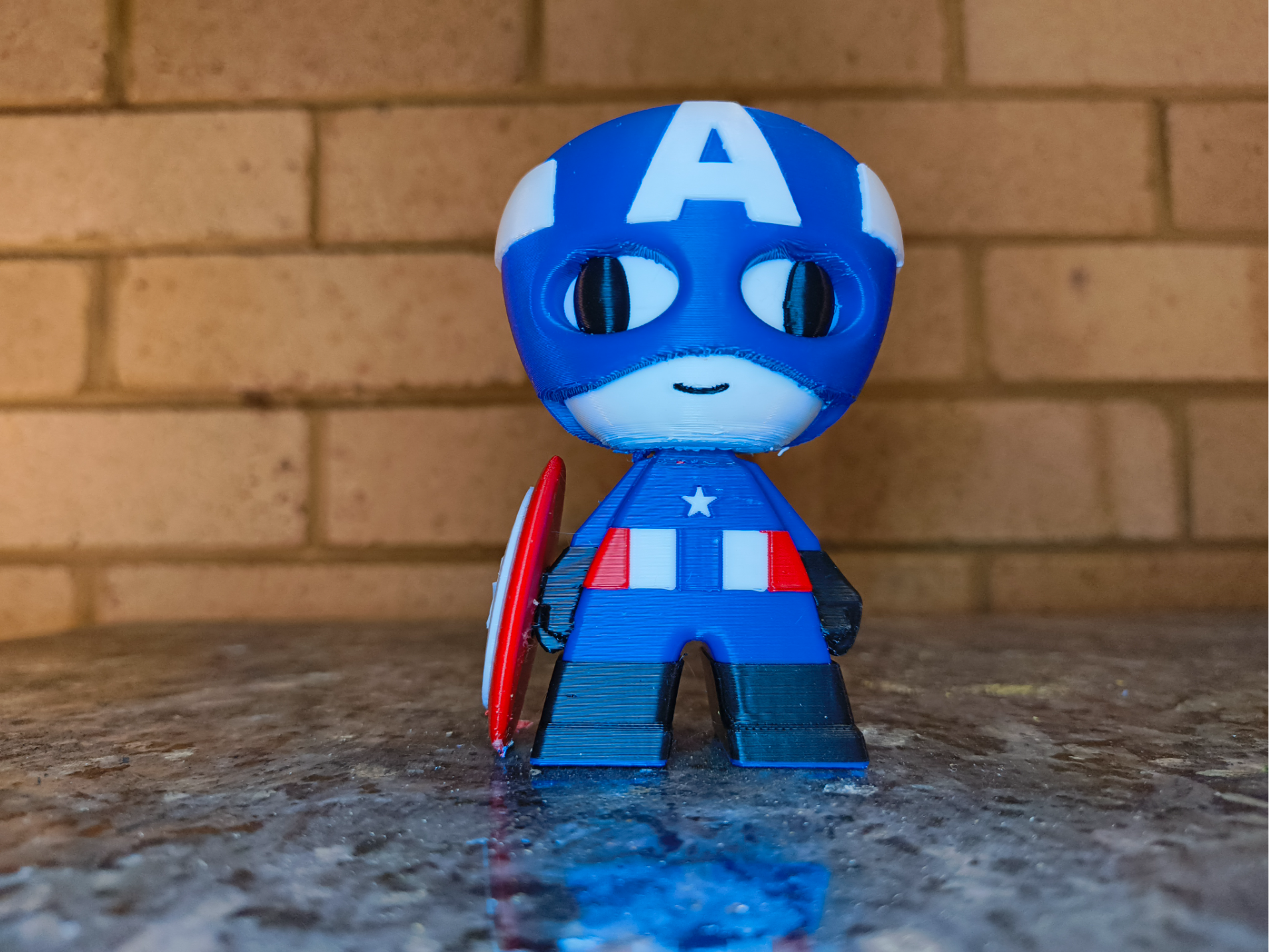 Captian_America Anime character - 4 Color AMS