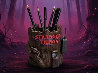 Stranger Things Pencil Holder