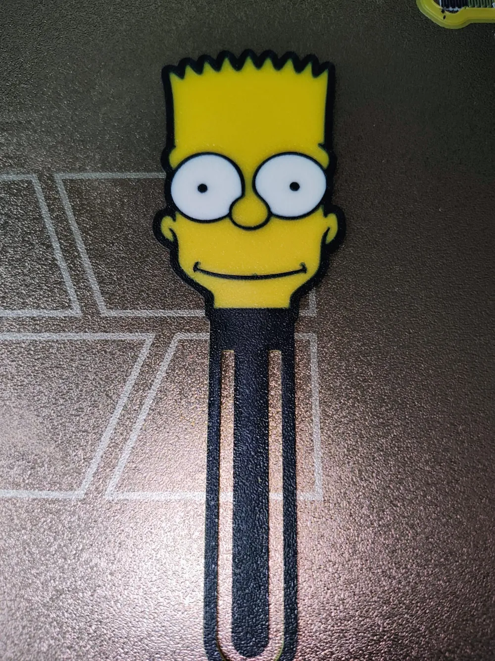 Simpsons Bookmark Draw Bart Simpsons Bookmark by Minators MakerWorld: Download Free 3D Models