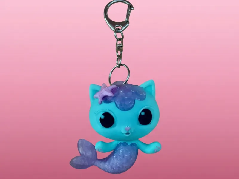 MerCat Keychain & Backpack Charm