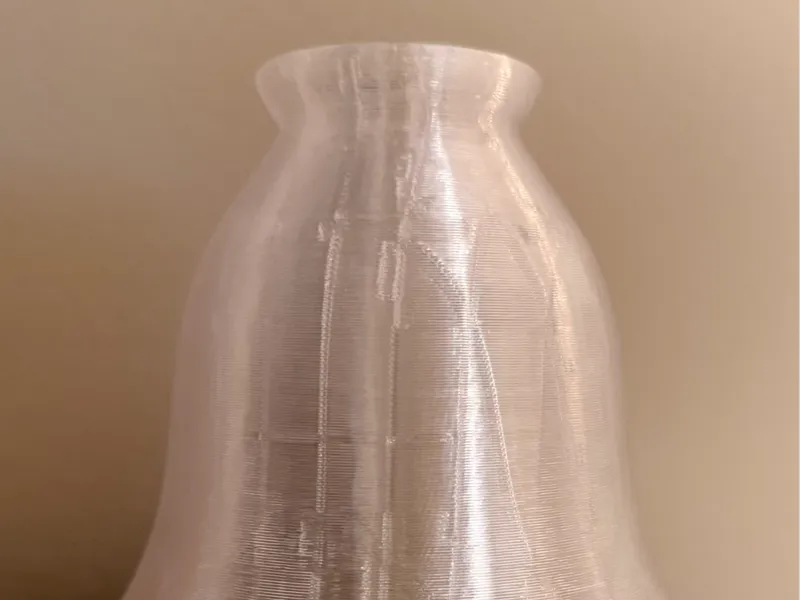 Ceiling Fan bulb shade w 2.25" fitter collar