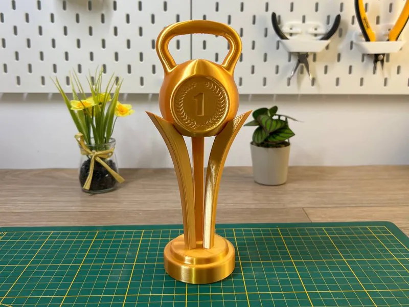 Kettlebell Gym Competition Trophy
