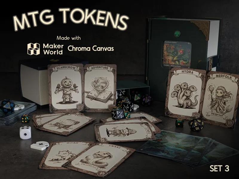 MTG Tokens - Set 3 - Chroma Canvas