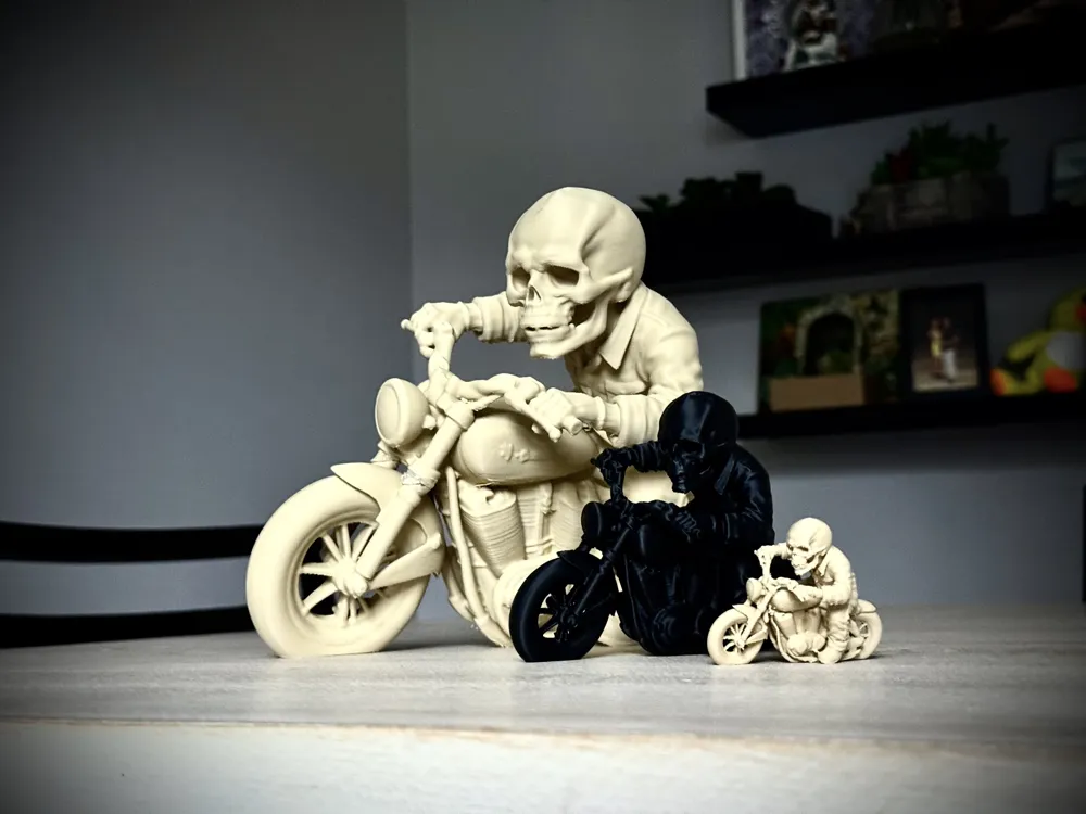 Ledge SkulZ Motorcycle Skull Figure - Miniatures - PLA - 3D printed product - фото 11