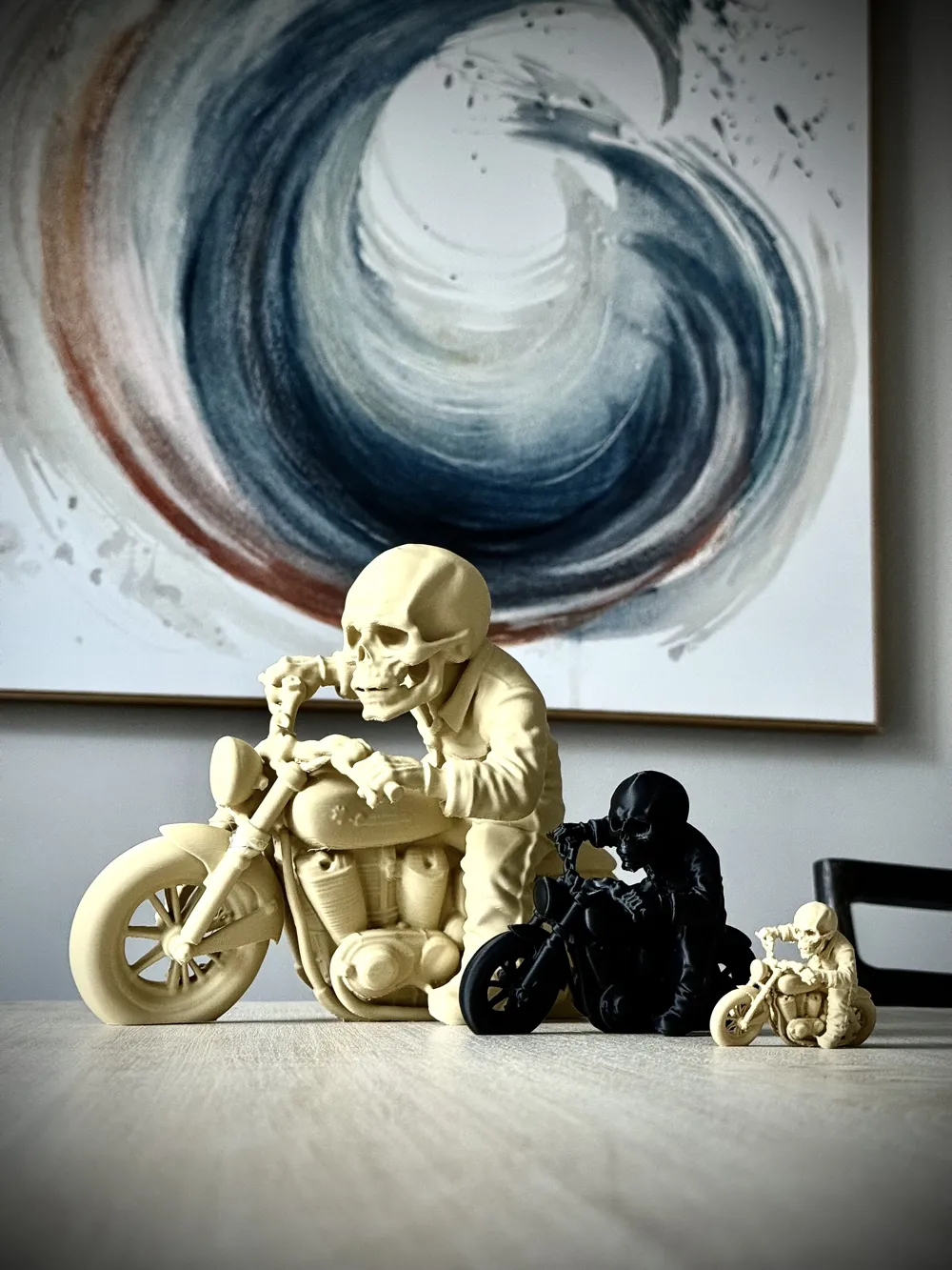 Ledge SkulZ Motorcycle Skull Figure - Miniatures - PLA - 3D printed product - фото 9