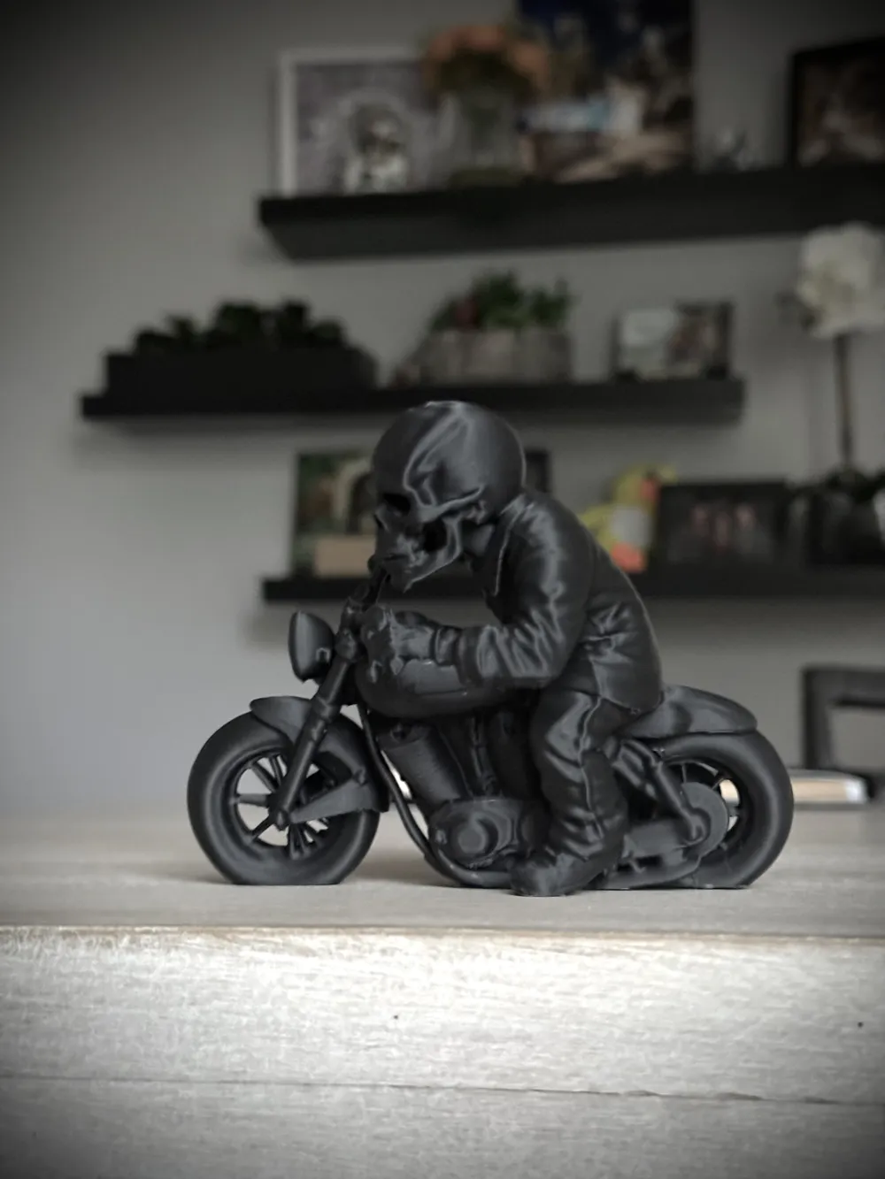 Ledge SkulZ Motorcycle Skull Figure - Miniatures - PLA - 3D printed product - фото 6