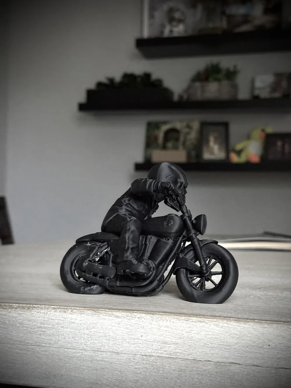 Ledge SkulZ Motorcycle Skull Figure - Miniatures - PLA - 3D printed product - фото 5