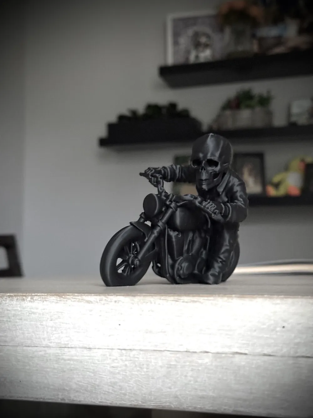 Ledge SkulZ Motorcycle Skull Figure - Miniatures - PLA - 3D printed product - фото 7