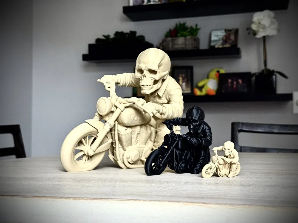 Ledge SkulZ Motorcycle Skull Figure - Miniatures - PLA - 3D printed product - фото 10