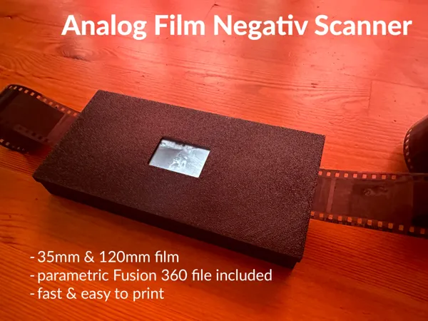 Boîte de numérisation de négatifs argentiques 35mm et 120mm