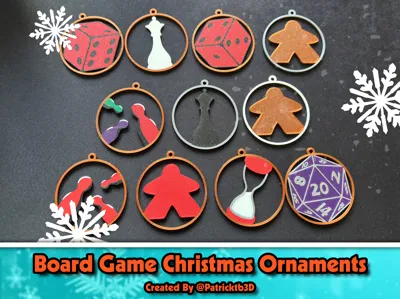 Board Game Christmas Ornaments