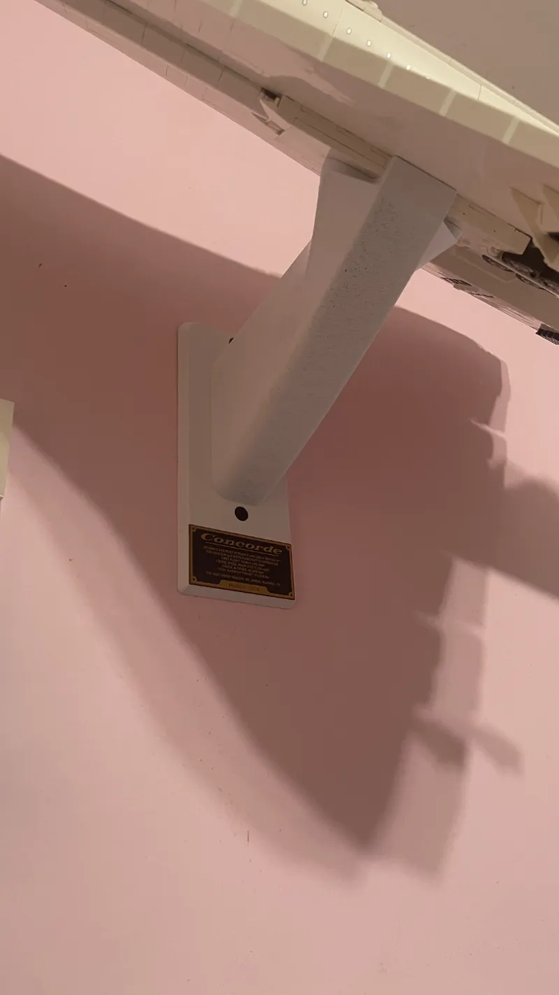 Toy Concorde Wall Mount With Info Piece