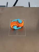 0.2mm layer, 2 walls, 15% infill 2 color 1 plate NO AMS