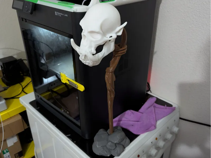 Orc Shaman Staff/Healing Ward Prop for DnD & More!