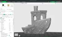 Wood Textured 3dbenchy