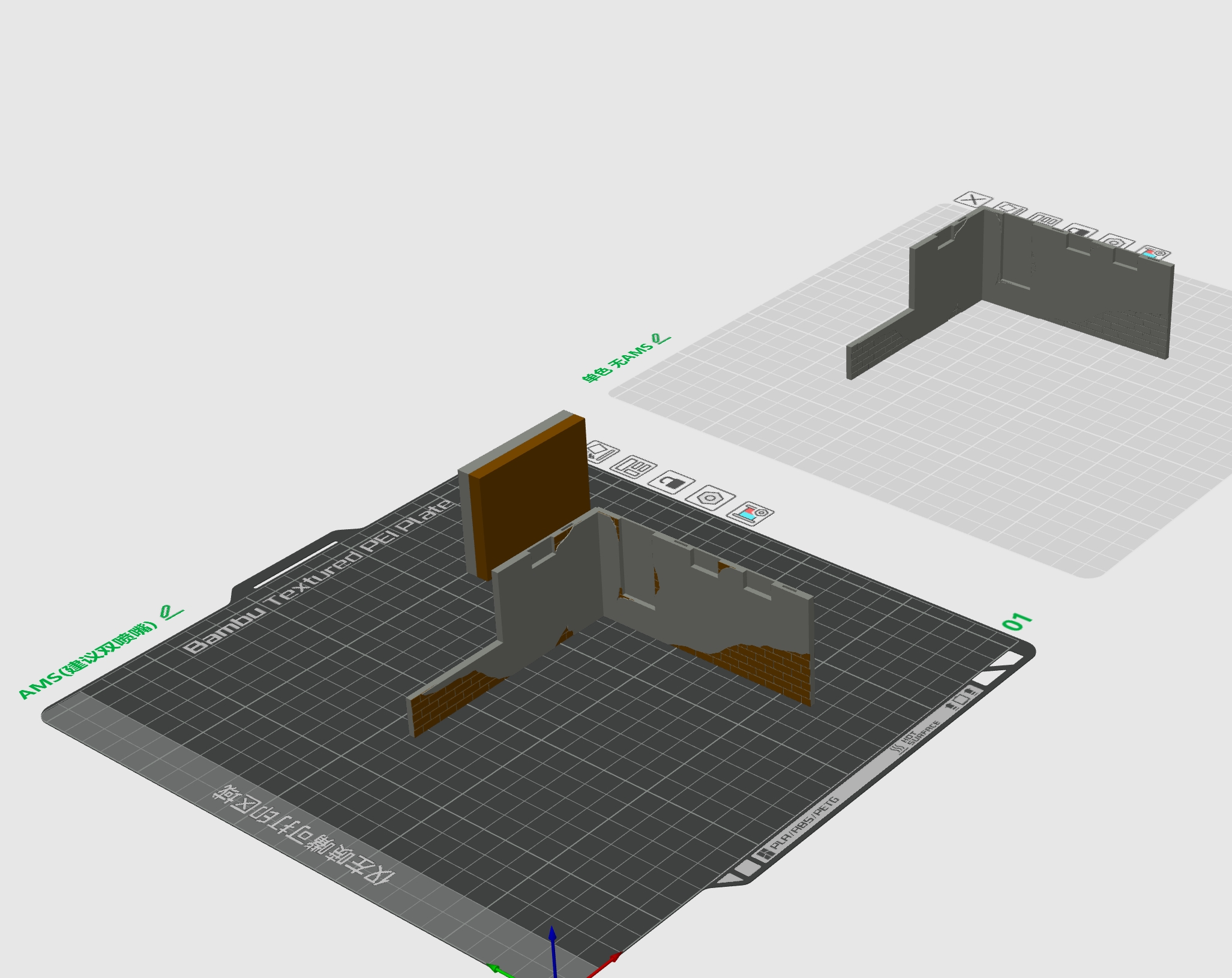 Miniatura 1 do modelo 3D 【十厘米】1/64场景：砖墙角落