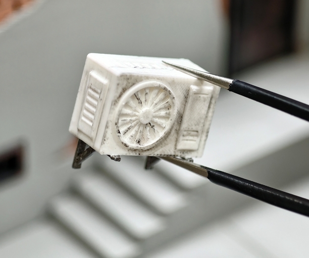Miniatura 6 do modelo 3D 【十厘米】1/64场景：砖墙角落