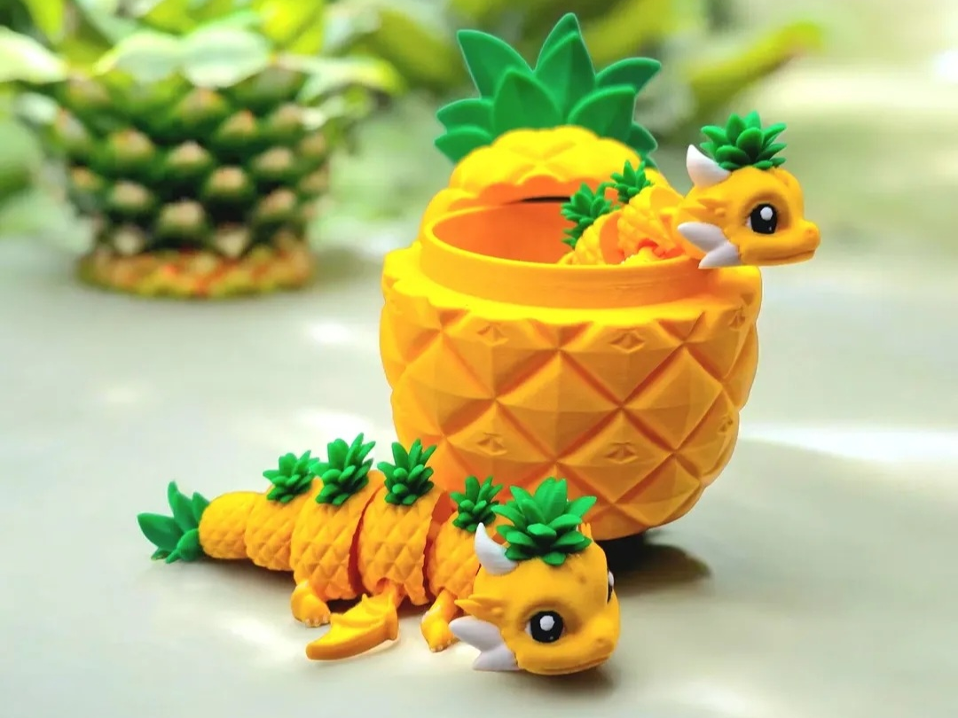 Ananas Drache Flexi mit Ananas Versteck