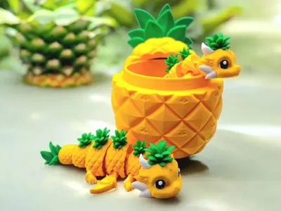 Pineapple Dragon Flexi with Pineapple Hideout