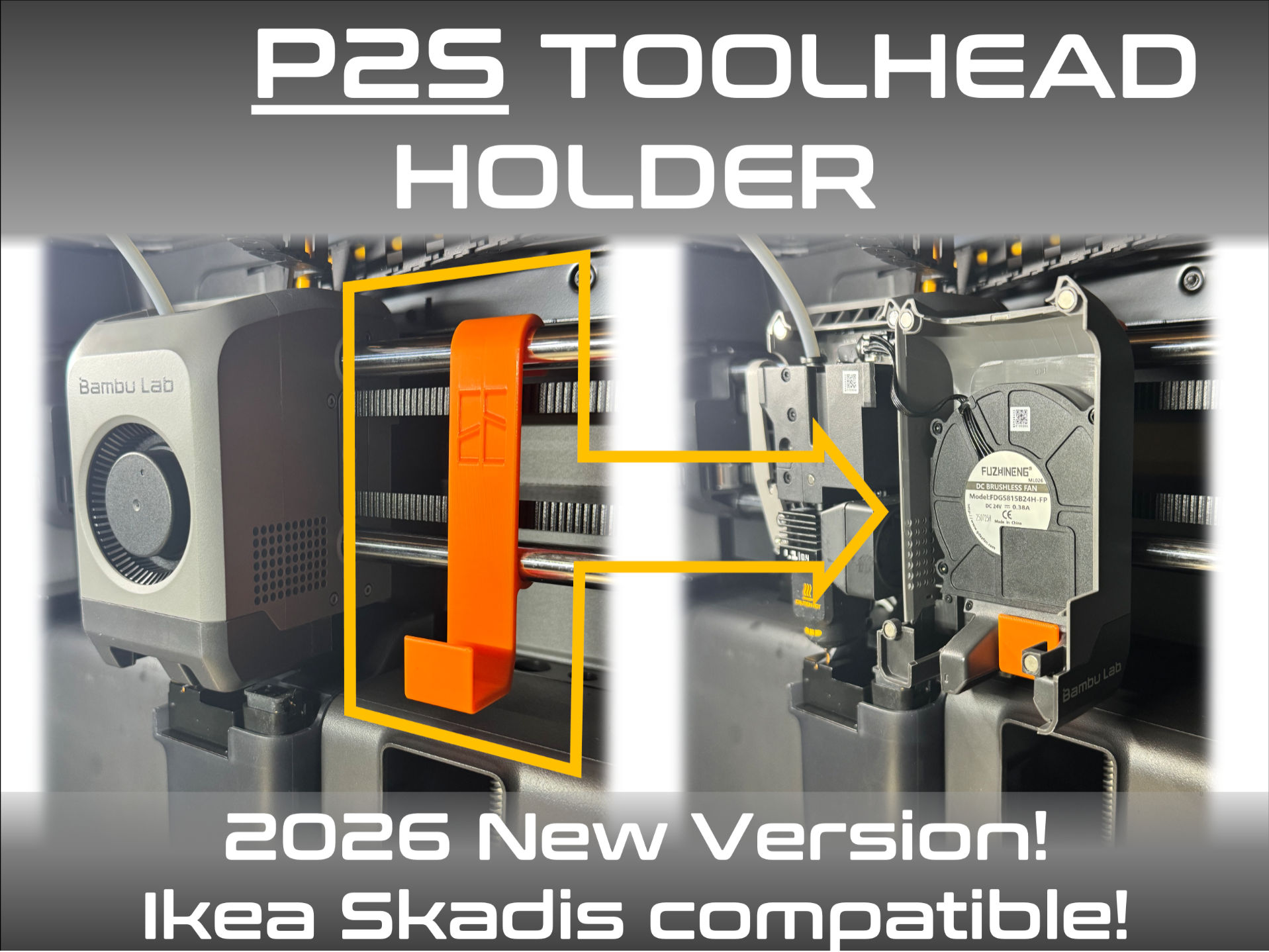 P2S Toolhead front cover holder (hook)