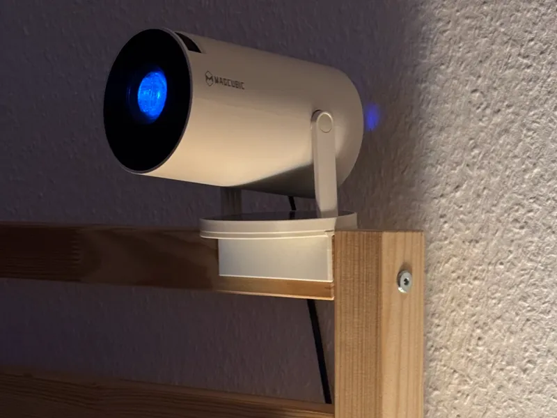 Hy300 Pro Projector Mount for IKEA TARVA Headboard