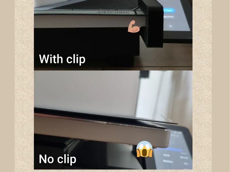 Clip for Anycubic Kobra 3 MAX PEI build plate