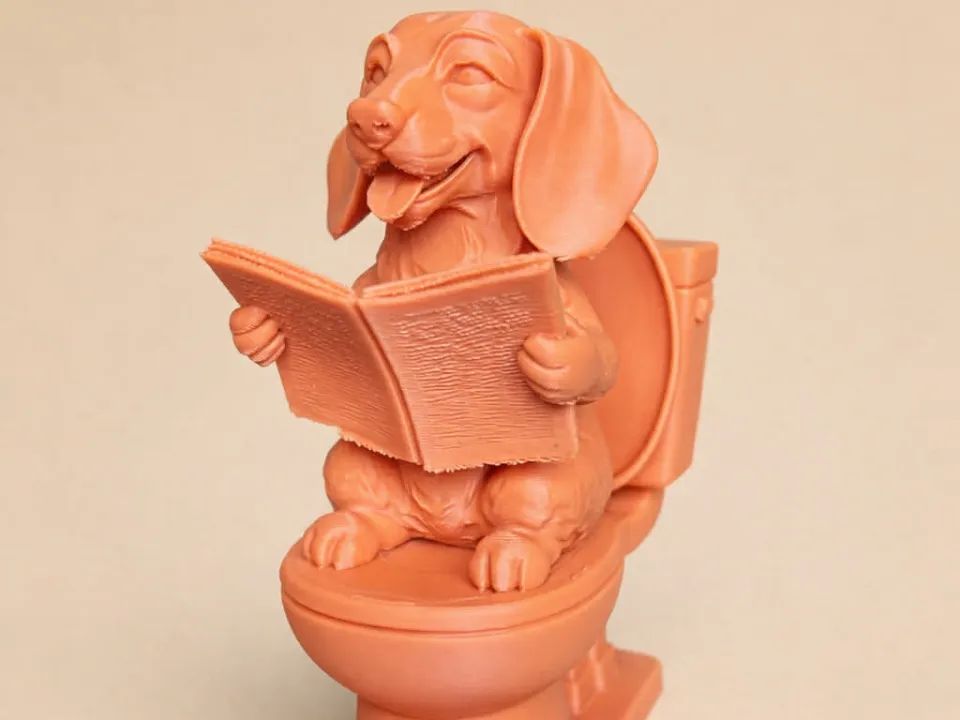 Bathroom Buddy Dachshund - Free 3D Print Model - MakerWorld