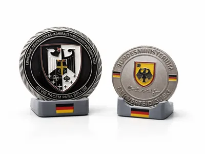 Single Military Coin Display Stand