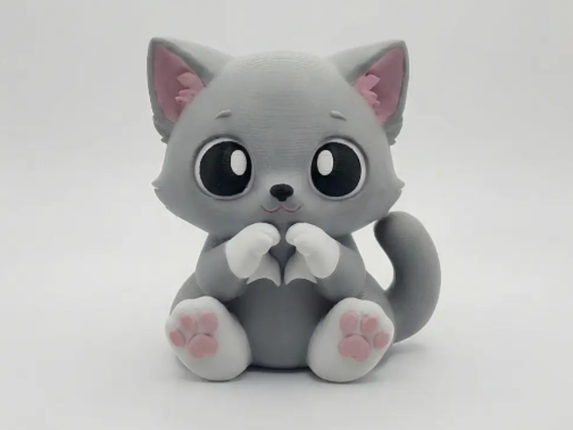 Cute Kitty  "Paws Hearts" 