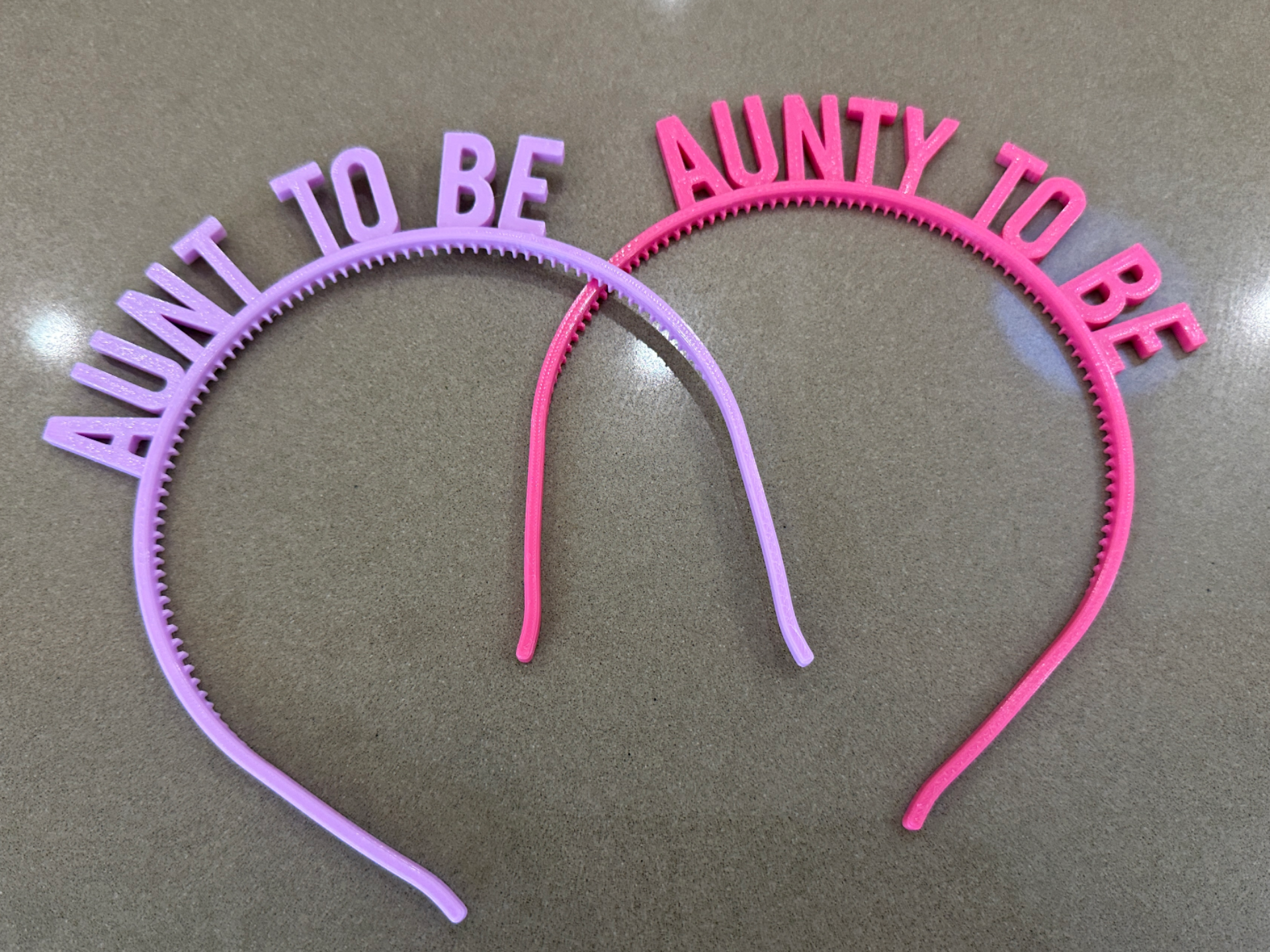 "Aunt To Be" & "Aunty To Be"  Headbands