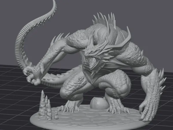 Figurine demi-dragon pour Donjons et Dragons
