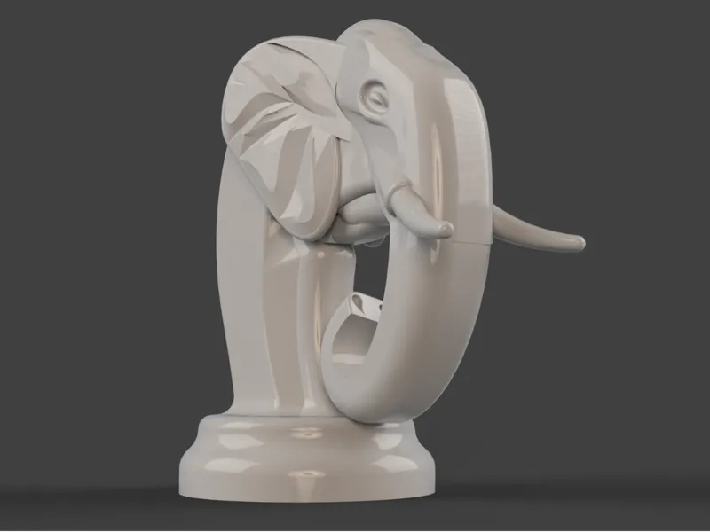 Elephant pawn for boardgames