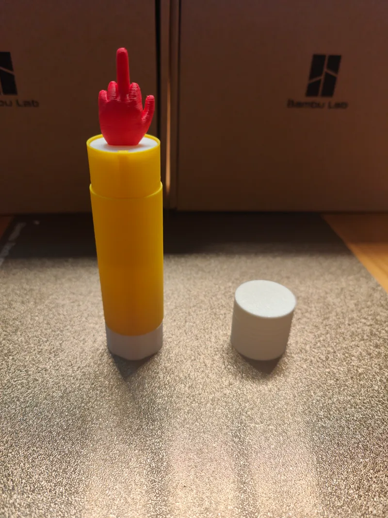 Middle Finger Glue Stick