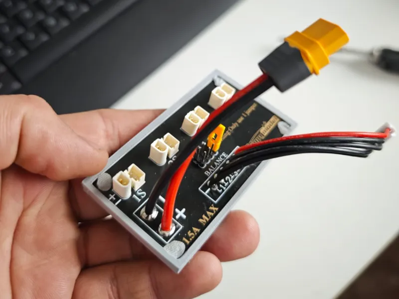 Protective Backplate for HappyModel 1S LiPoCharger