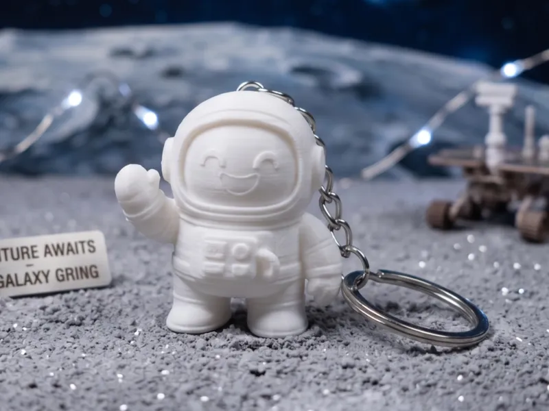 Chubby Kawaii Astronaut Keychain / Figurine