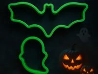 Emporte-pièces Halloween fantôme et chauve-souris — photo 1