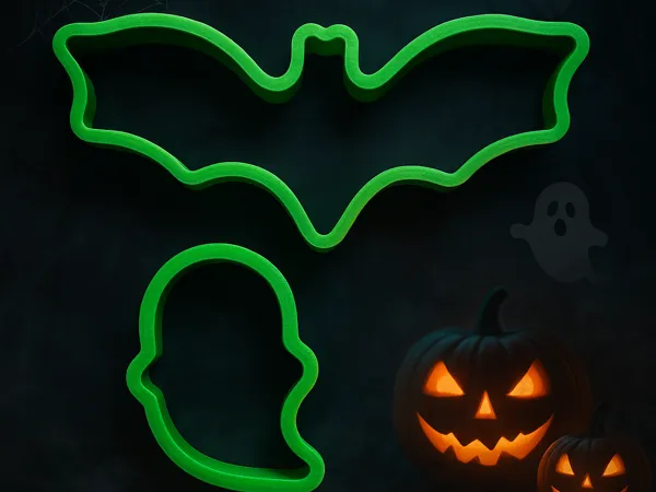 Emporte-pièces Halloween fantôme et chauve-souris