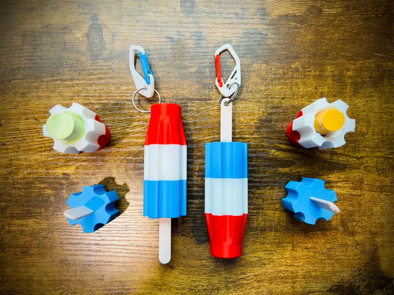 Premium Popsicle Chapstick Click Container